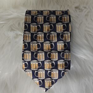 Museum Artifacts All Silk Beer Mug Pattern Dark Blue